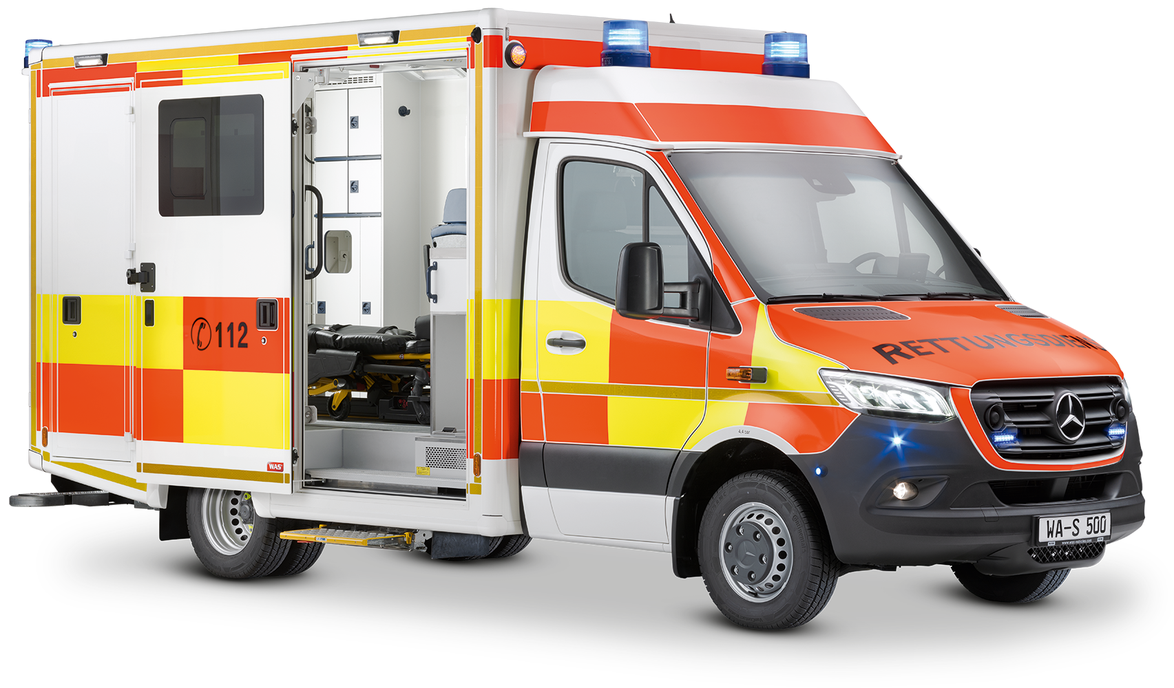 Moderner Rettungswagen im Einsatz